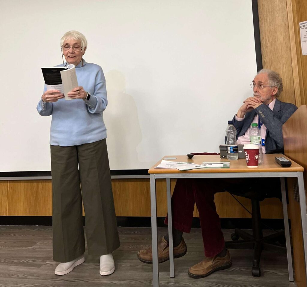 Authors Sue and Dr Bob Johnson at book reading presentation