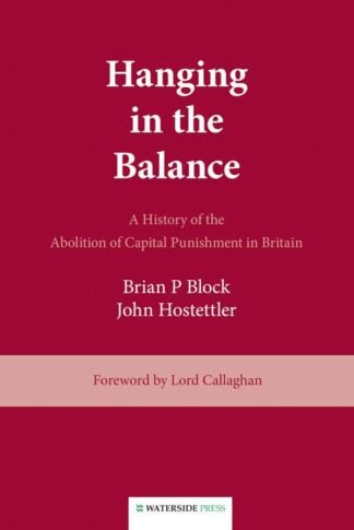 Hanging in the Balance by Brian P Block and John Hostettler - book cover