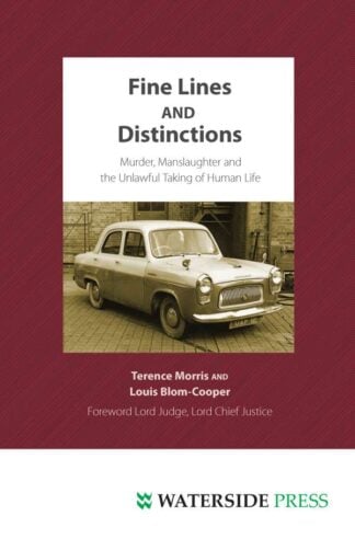 Fine Lines and Distinctions by Terence Morris and Louis Blom-Cooper - book cover