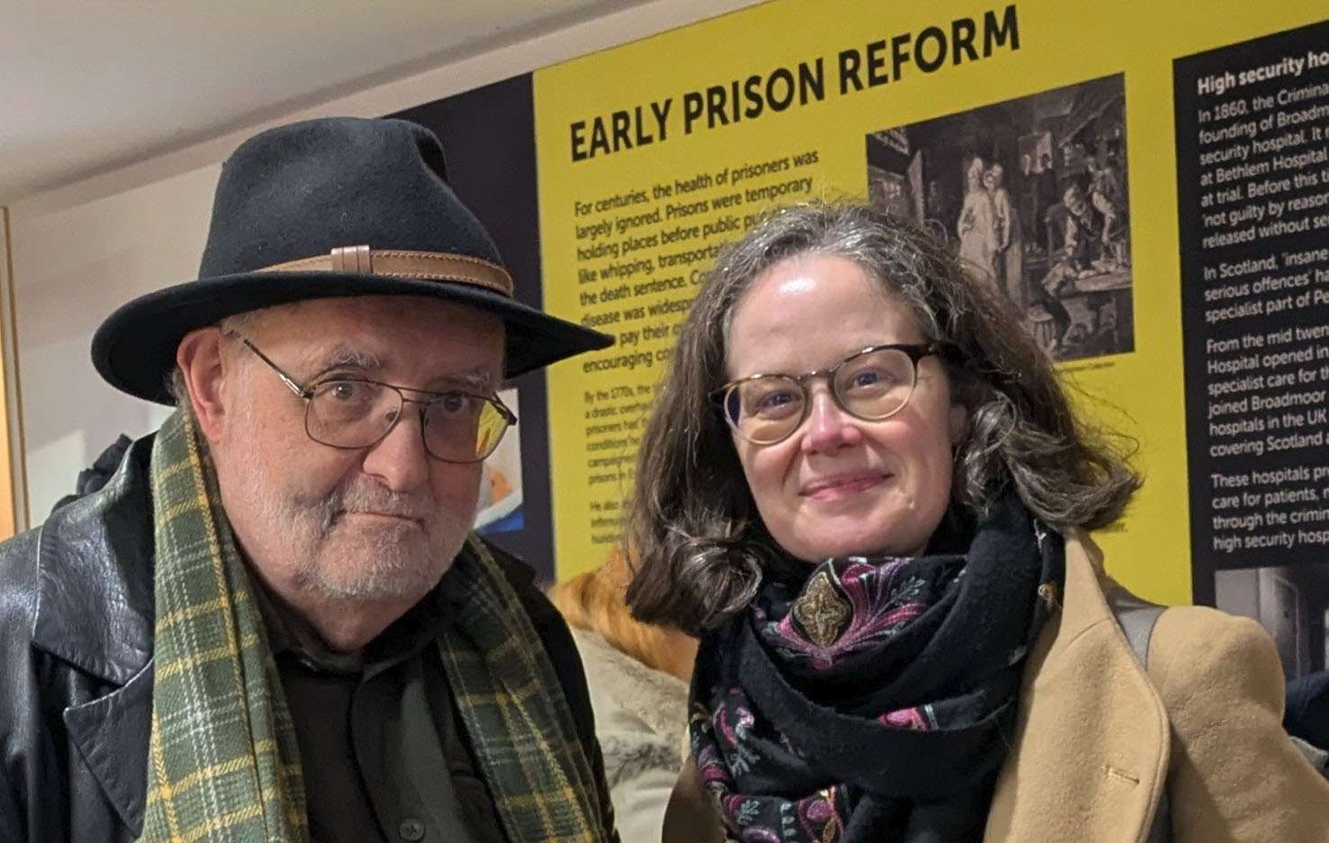 Mike Nellis and Kirstin Anderson at the exhibition